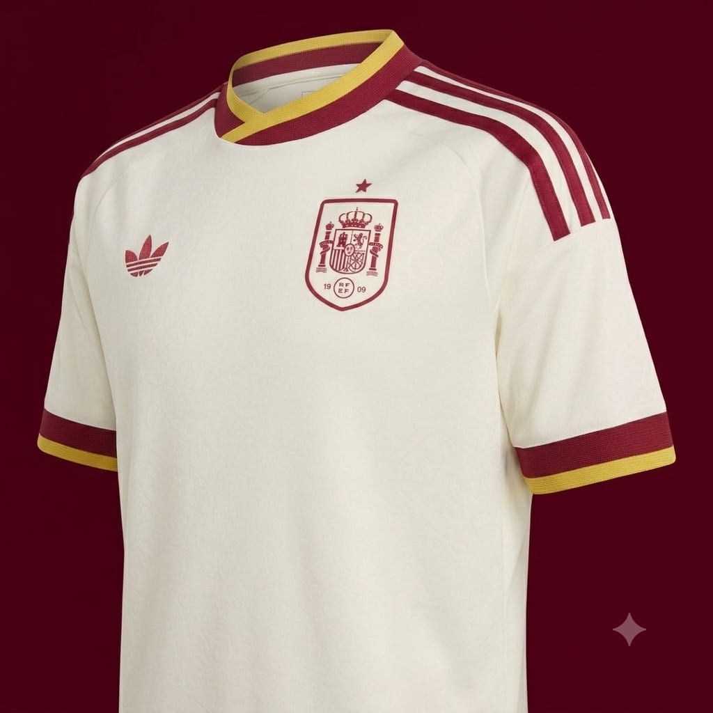 La camiseta de España en el Mundial 2026 que parece salida de una biblioteca